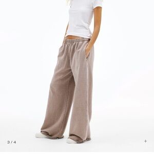 SLVRLAKE Wide Leg Taupe Pants